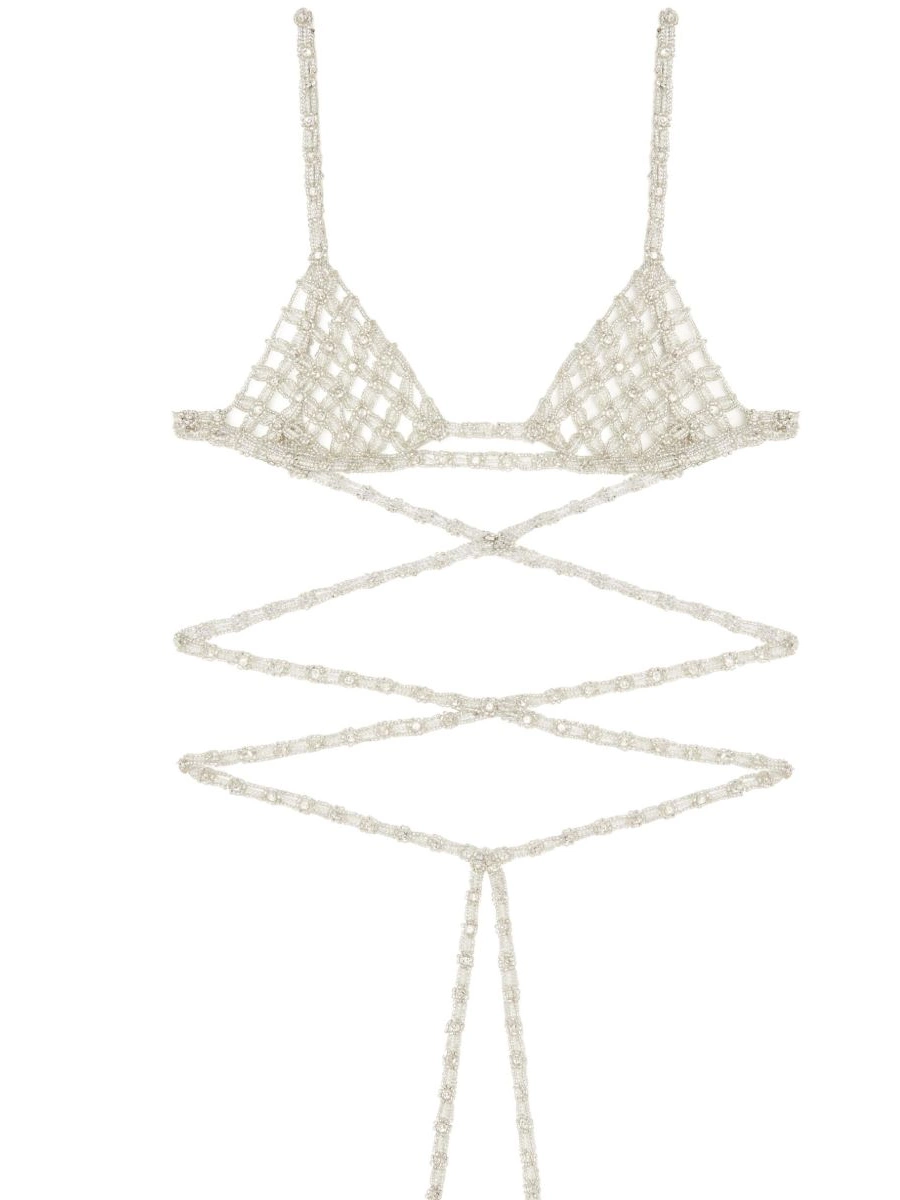 Cheap bra lace-up Women Alanui triangle 0414